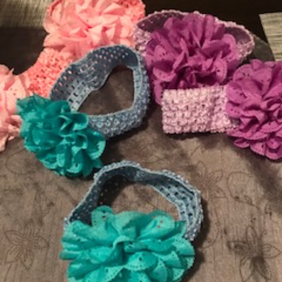 Stretchy BIG flower headband - Picture 2 of 3